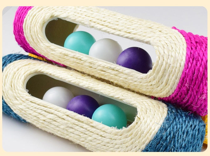 Long Sisal Drum Pet Toys Set Of Three