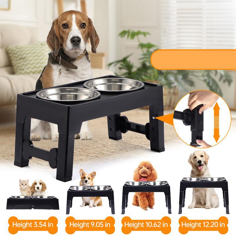 Anti-Tumble Pet Feeding Bowl With Neck Protection