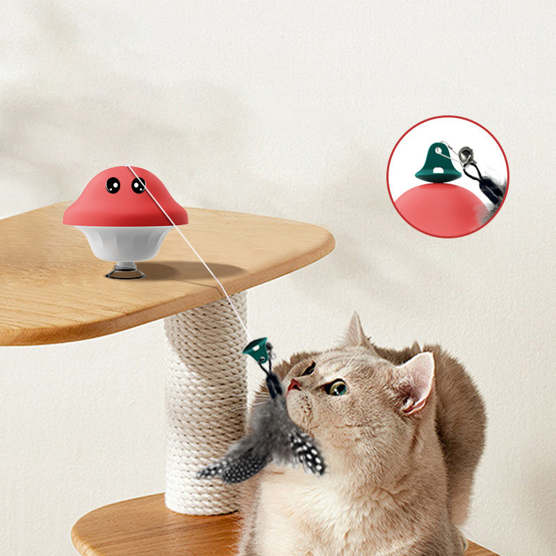 Retractable Wand Suction Cup Pet Interactive Toy