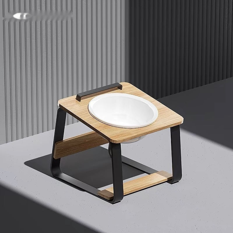 Ceramic Double Pet Feeding Bowl For Water And Food
