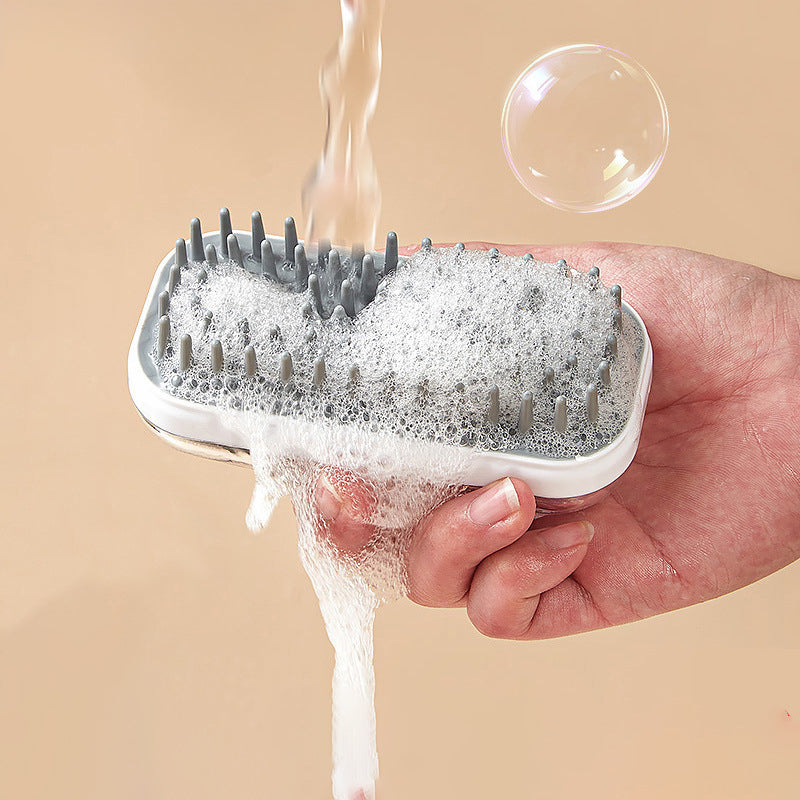 Silicone Pet Bath Massage Brush Foam Cleaner