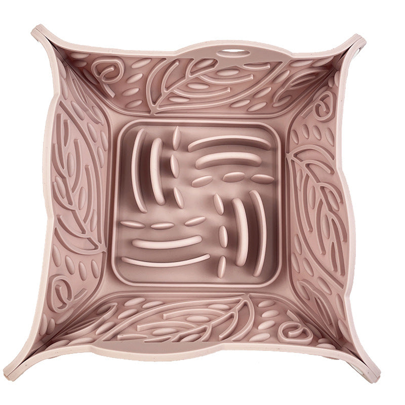 Foldable Silicone Pet Feeding Mat And Multi-Use Bowl