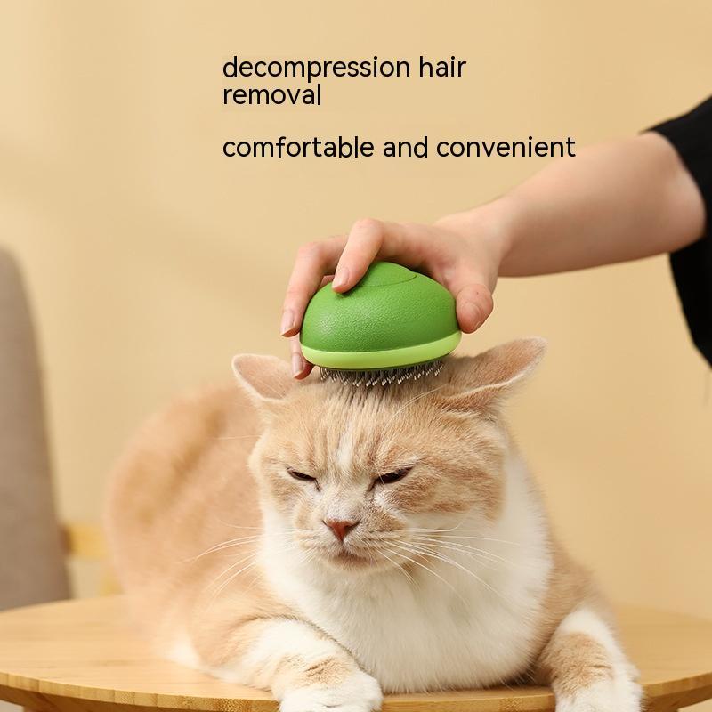Avocado-Shaped Pet Hair Remover Grooming Brush