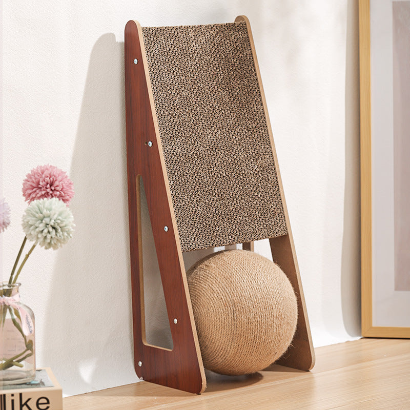 Pet Corrugated Paper Scratching Board Interactive Chew Toy