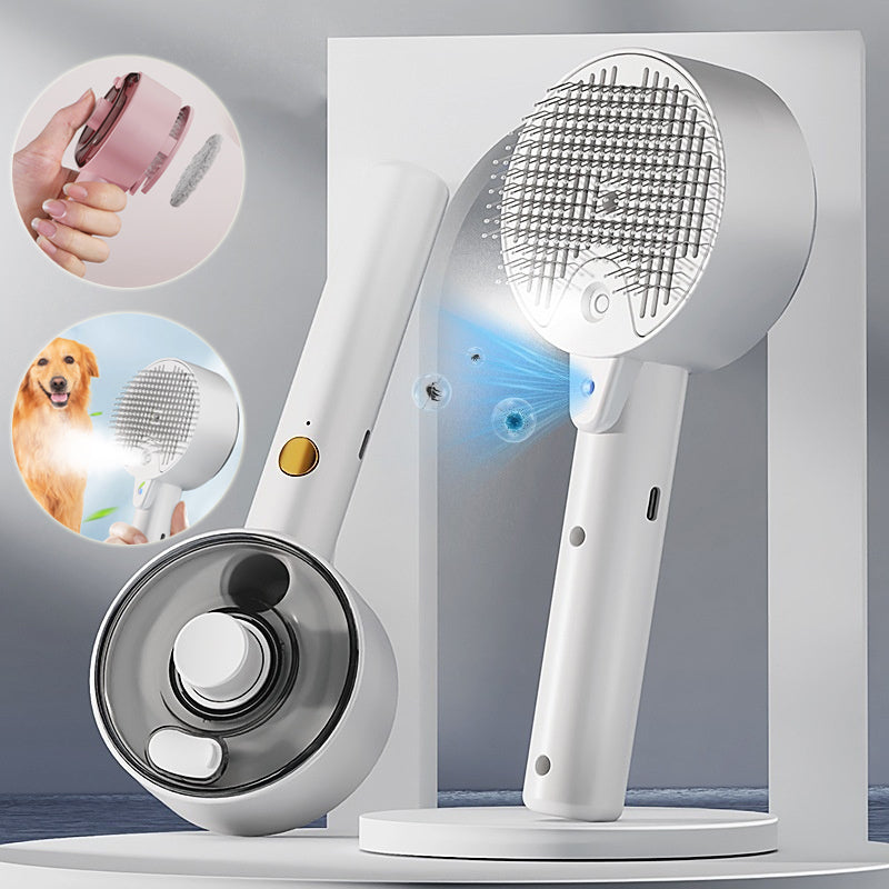 Self-Cleaning Pet Hair Remover Grooming Brush