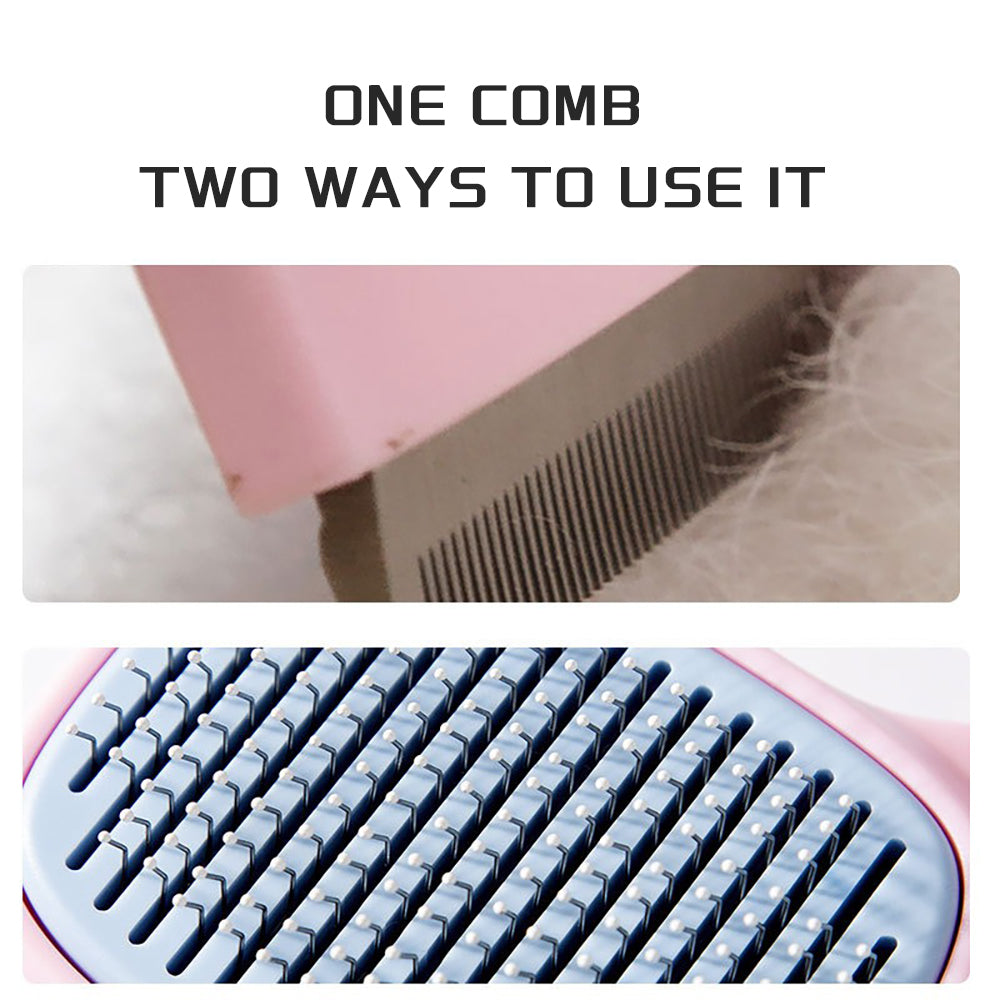 Pet Deshedding and Dematting Grooming Brush Comb