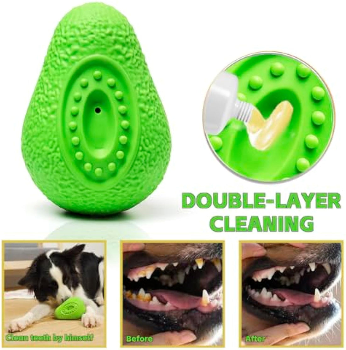 Indestructible Chew Toy Durable Rubber Pet Teething Toy