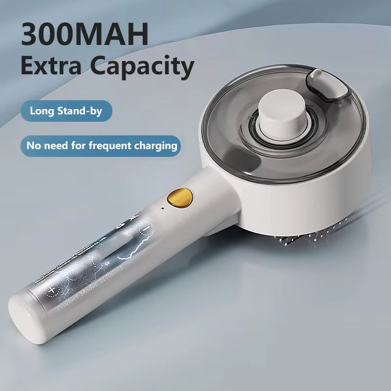 3-in-1 Electric Steam Pet Grooming Brush And Massager