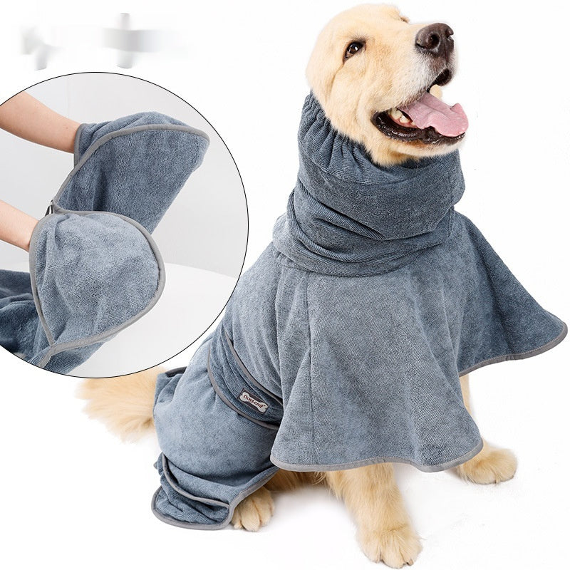 Cotton Pet Bath Towel Quick-Drying And Absorbent