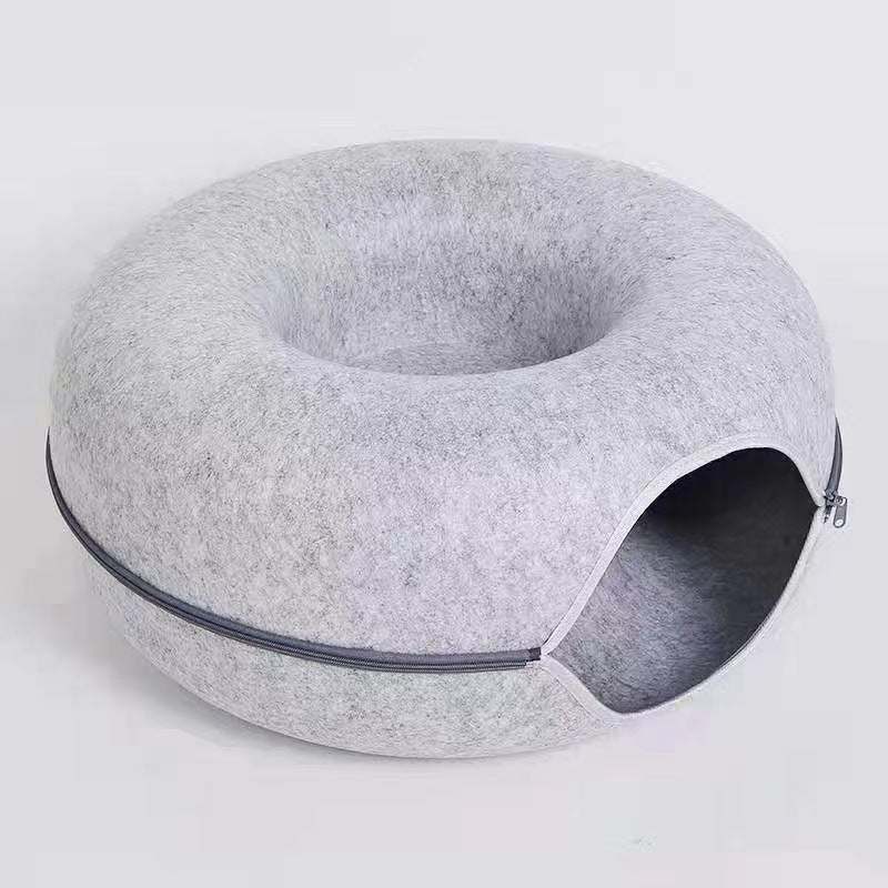 Comfortable Round Pet Bed Tunnel