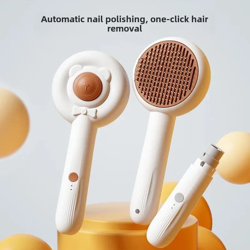 Rechargeable Two-in-One Electric Pet Grooming Trimmer Comb