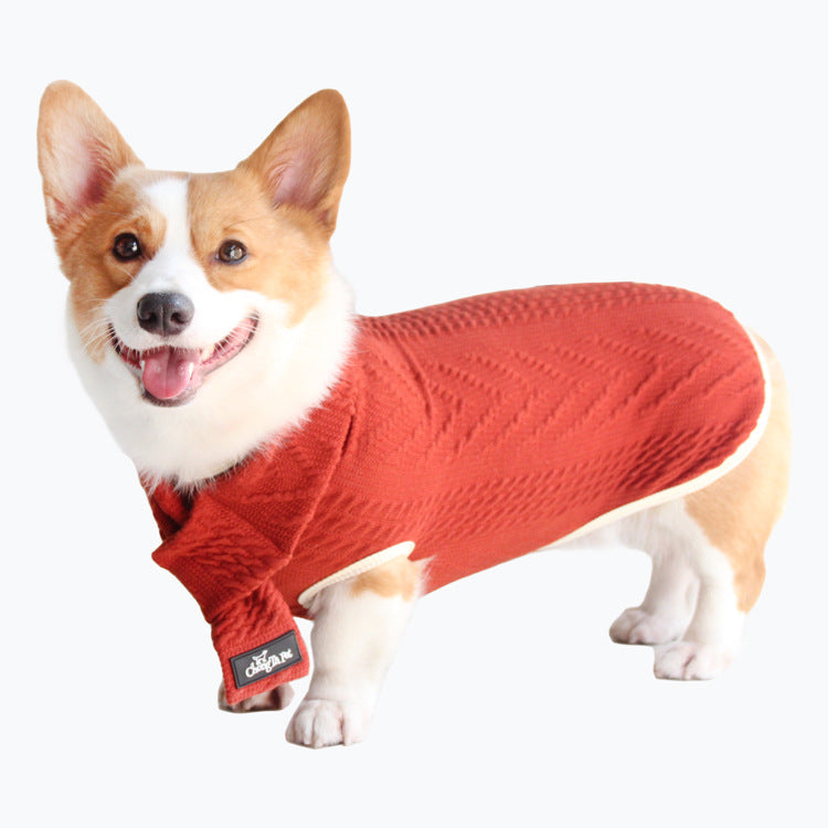 Vintage Twist Pet Sweater Stylish Comfortable Knit Wear