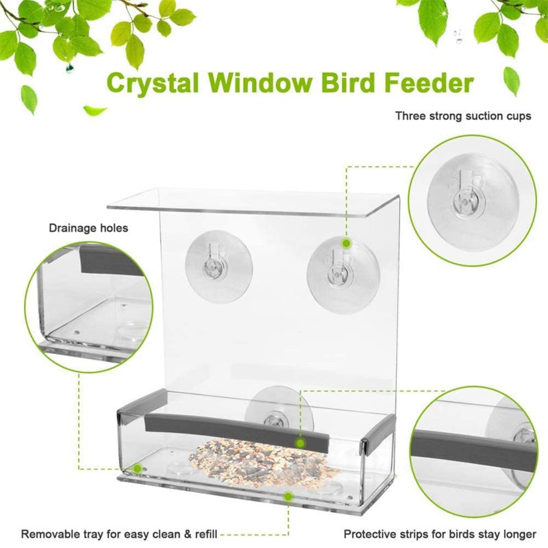 Acrylic Outdoor Pet Bird Cage Feeder For Hummingbirds